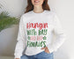 Hangin’ With My Ho Ho Homies Christmas Holiday Crewneck Sweatshirt - Bold Printed Tees