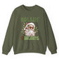 Rollin Into The Holidays Funny Stoner Santa Christmas Sweatshirt - Bold Printed Tees