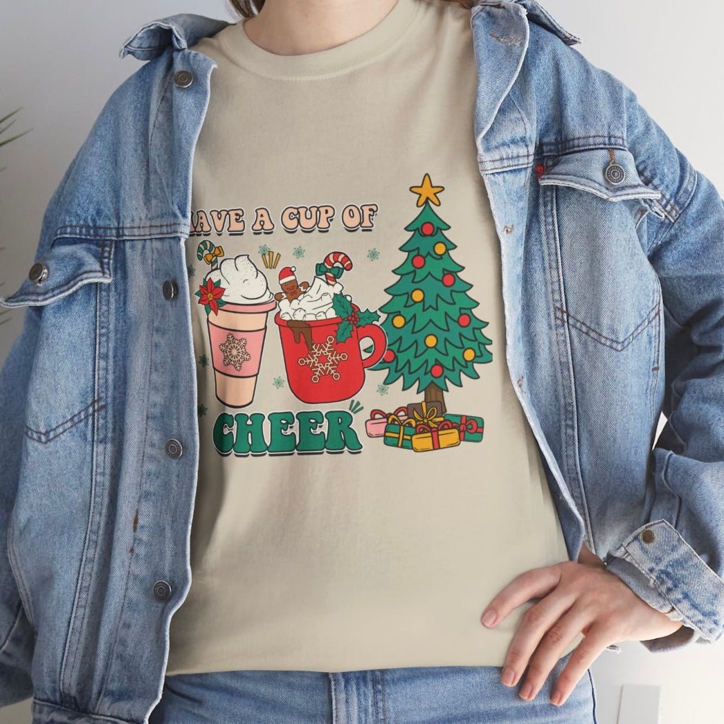Have a Cup of Cheer Christmas Holiday Shirt - Bold Printed Tees