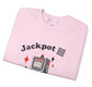 Jackpot Lucky Bastard Slot Machine Crewneck Sweatshirt - Bold Printed Tees