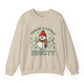 Feelin’ A Little Frosty Snowman Holiday Crewneck Sweatshirt - Bold Printed Tees