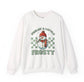 Feelin’ A Little Frosty Snowman Holiday Crewneck Sweatshirt - Bold Printed Tees