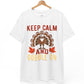 Keep Calm and Gobble On Holiday Thanksgiving T-Shirt - Bold Printed Tees