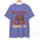 Keep Calm and Gobble On Holiday Thanksgiving T-Shirt - Bold Printed Tees
