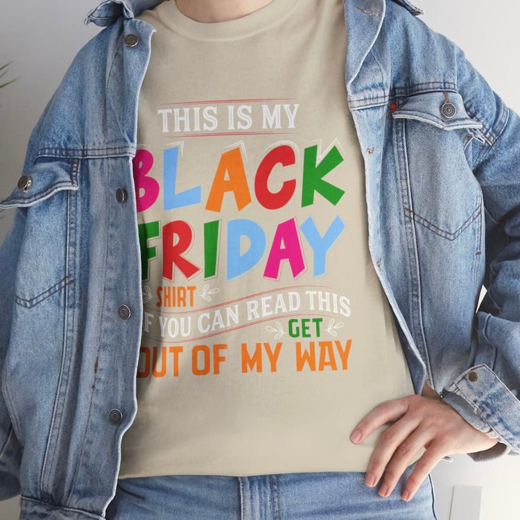 This Is My Black Friday Shirt Funny Shopping Graphic Tee - Bold Printed Tees