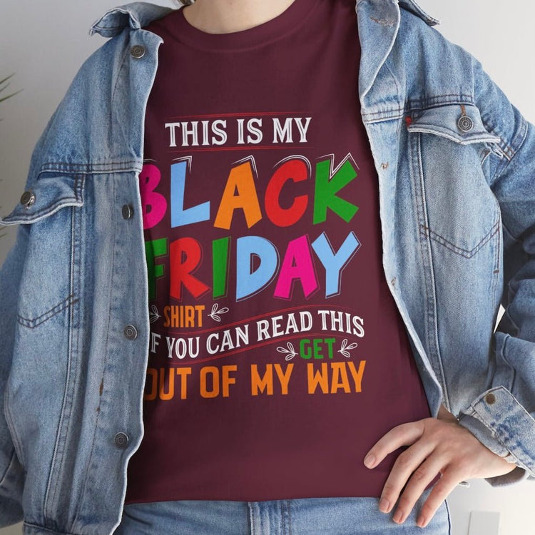 This Is My Black Friday Shirt Funny Shopping Graphic Tee - Bold Printed Tees