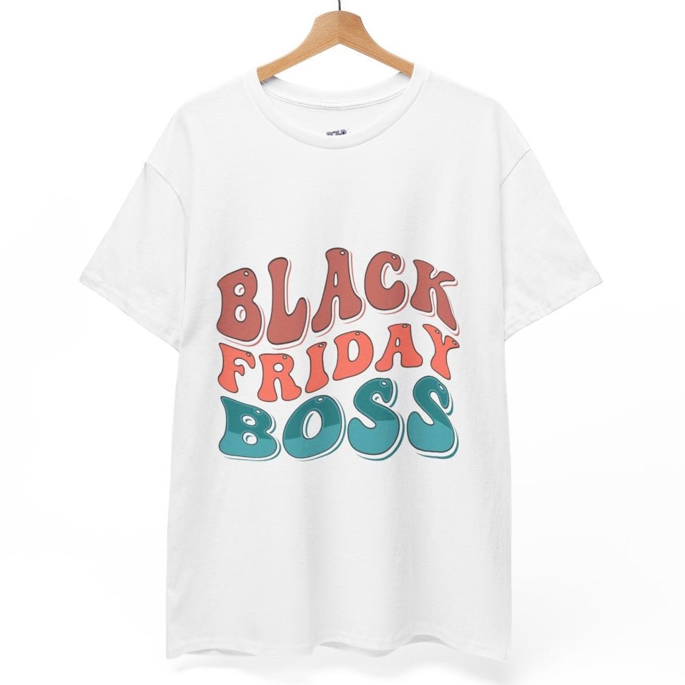 Black Friday Boss Funny Shopping T-Shirt - Bold Printed Tees