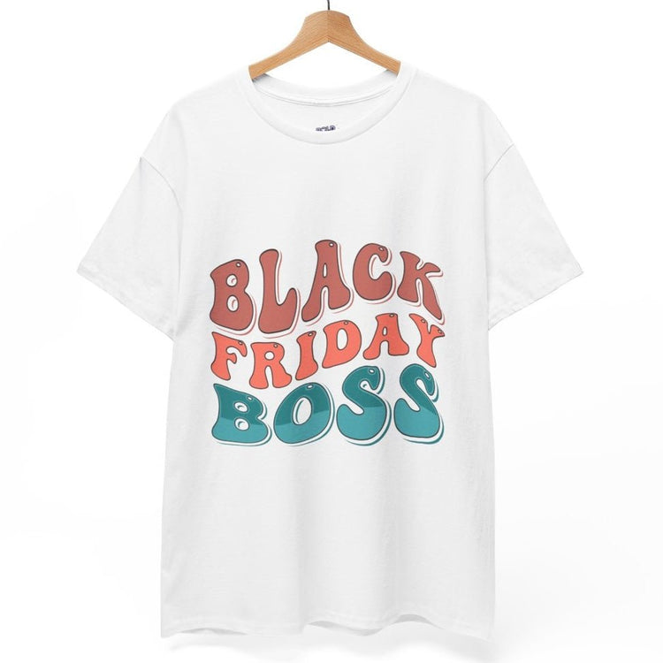 Black Friday Boss Funny Shopping T-Shirt - Bold Printed Tees