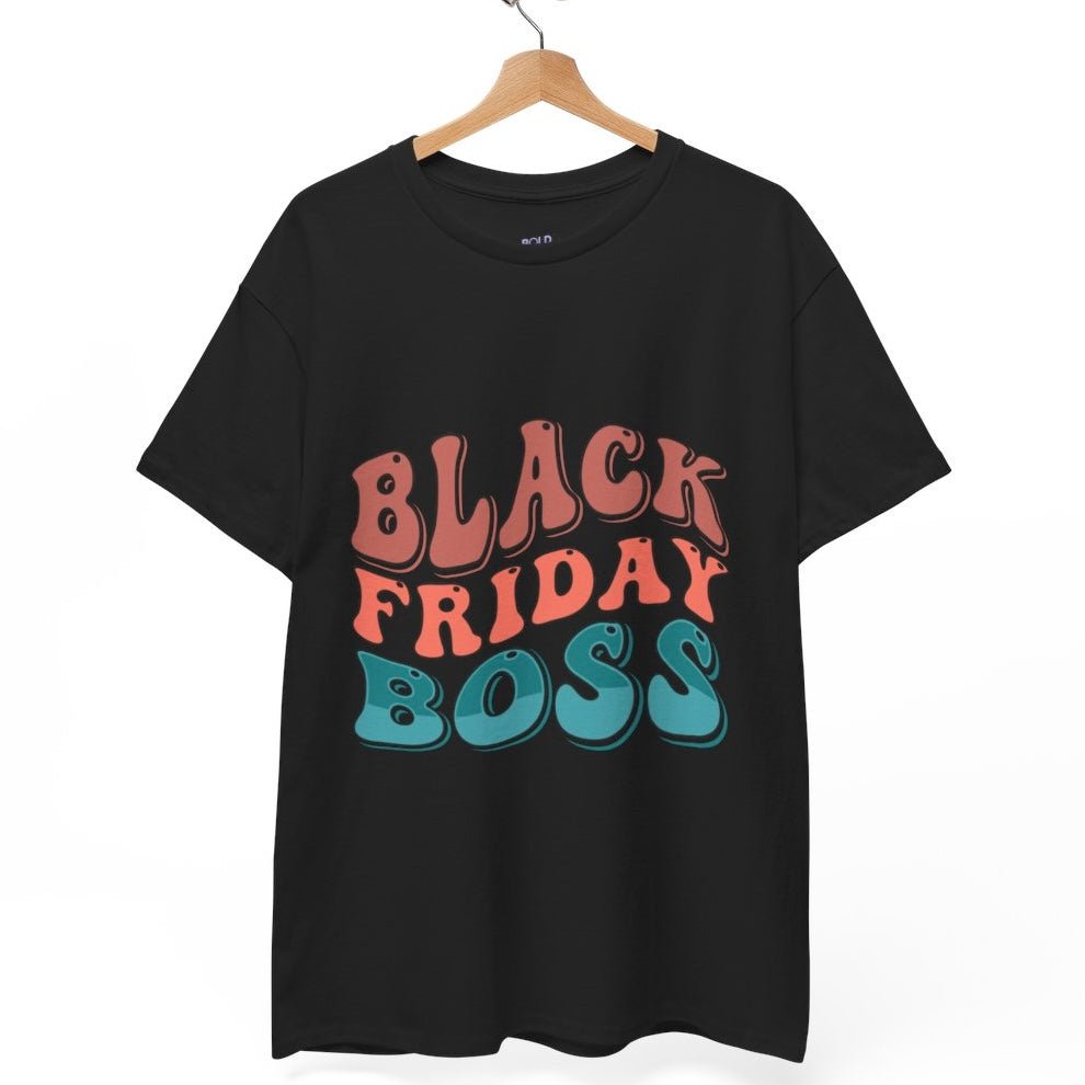 Black Friday Boss Funny Shopping T-Shirt - Bold Printed Tees