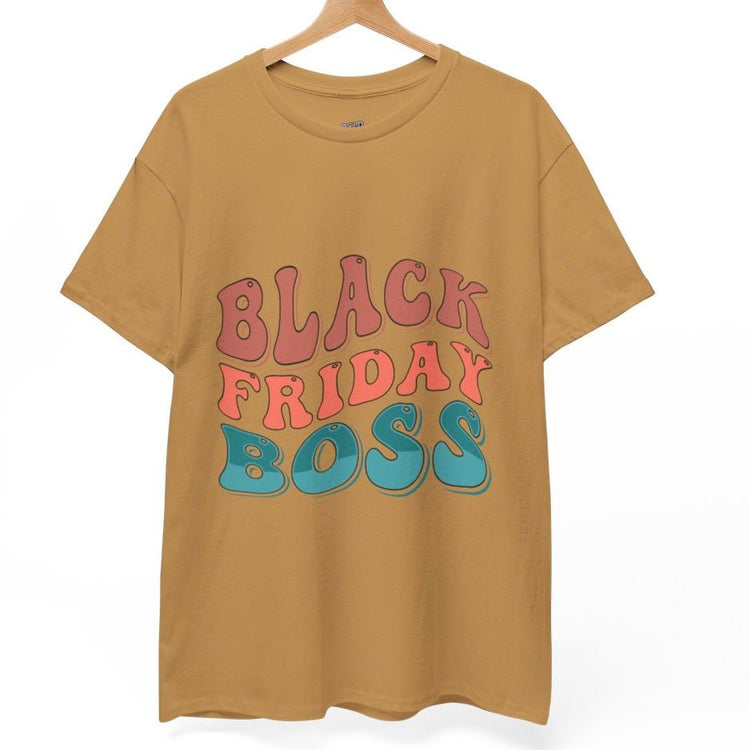 Black Friday Boss Funny Shopping T-Shirt - Bold Printed Tees