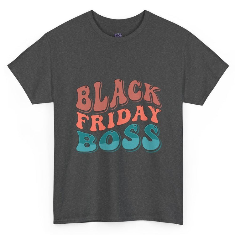Black Friday Boss Funny Shopping T-Shirt - Bold Printed Tees