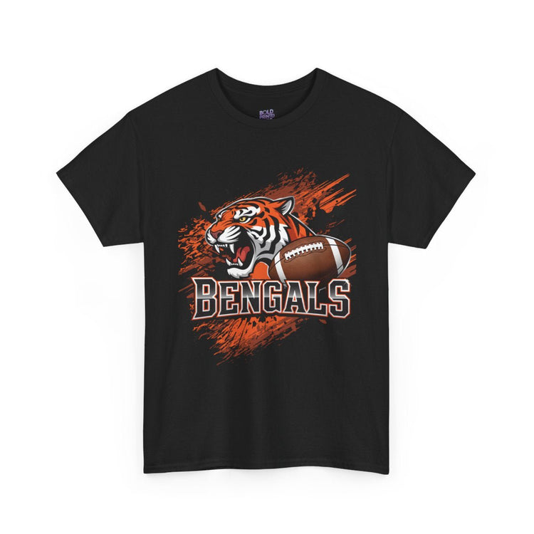 Bengals Football Fierce Tiger Bengal Cincinnati Graphic Shirt - Bold Printed Tees