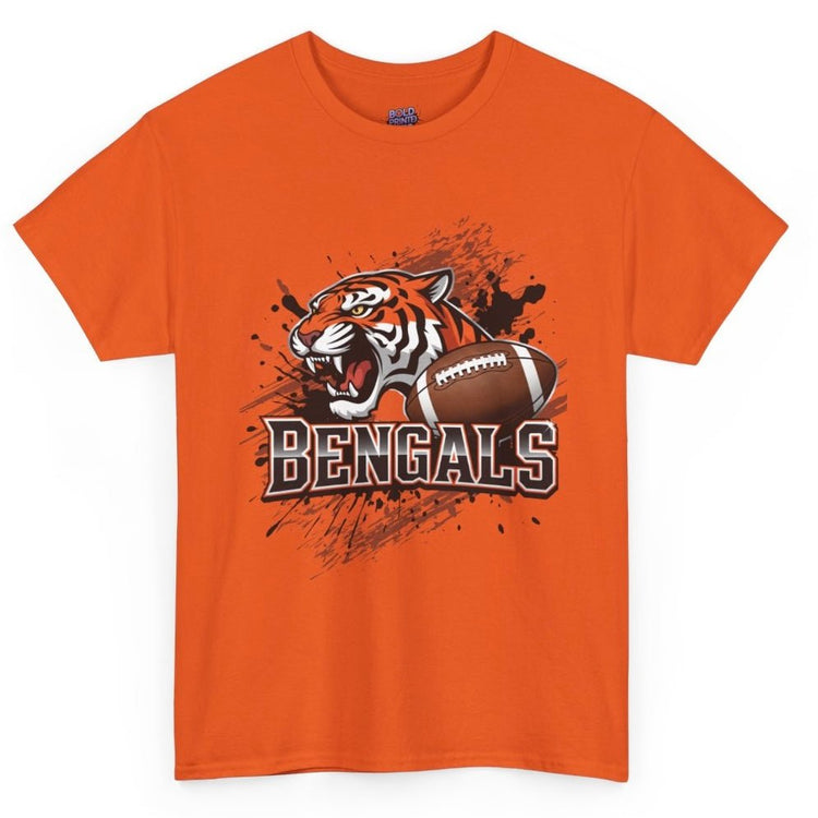 Bengals Football Fierce Tiger Bengal Cincinnati Graphic Shirt - Bold Printed Tees