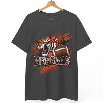 Bengals Football Fierce Tiger Bengal Cincinnati Graphic Shirt - Bold Printed Tees