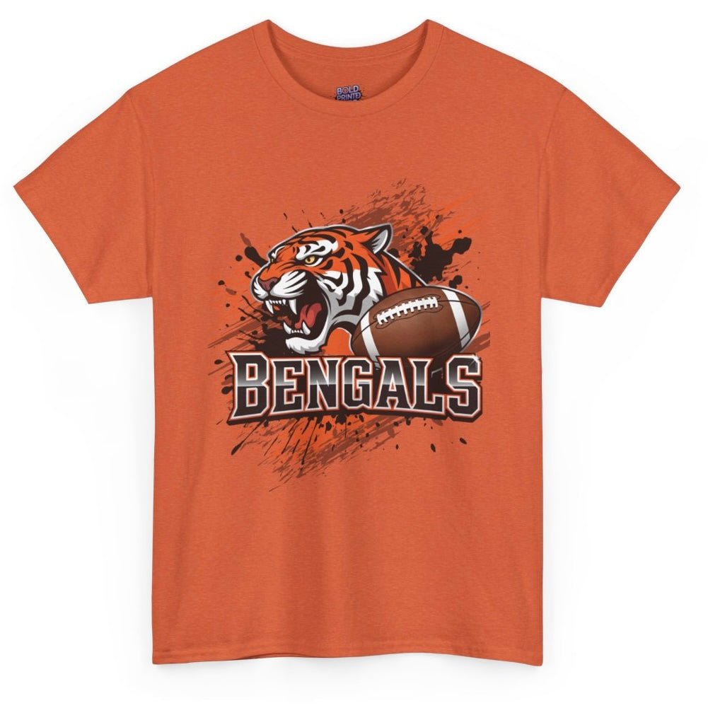 Bengals Football Fierce Tiger Bengal Cincinnati Graphic Shirt - Bold Printed Tees