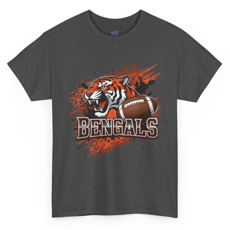 Bengals Football Fierce Tiger Bengal Cincinnati Graphic Shirt - Bold Printed Tees