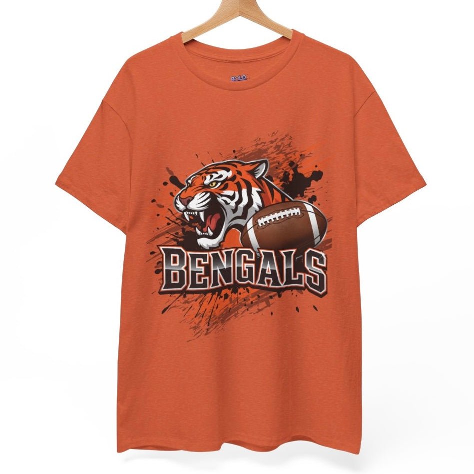 Bengals Football Fierce Tiger Bengal Cincinnati Graphic Shirt - Bold Printed Tees