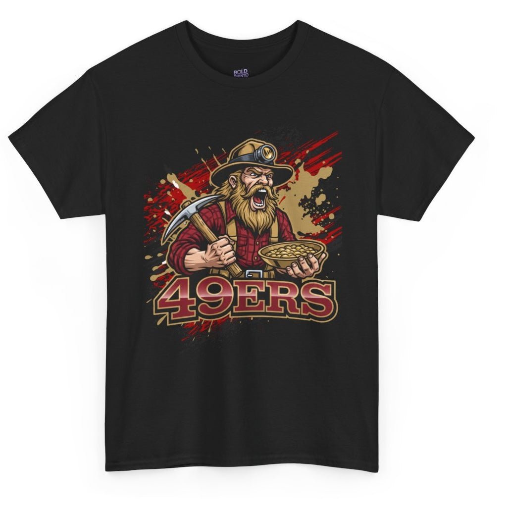 49ers Football Miner San Francisco Graphic T-Shirt - Bold Printed Tees
