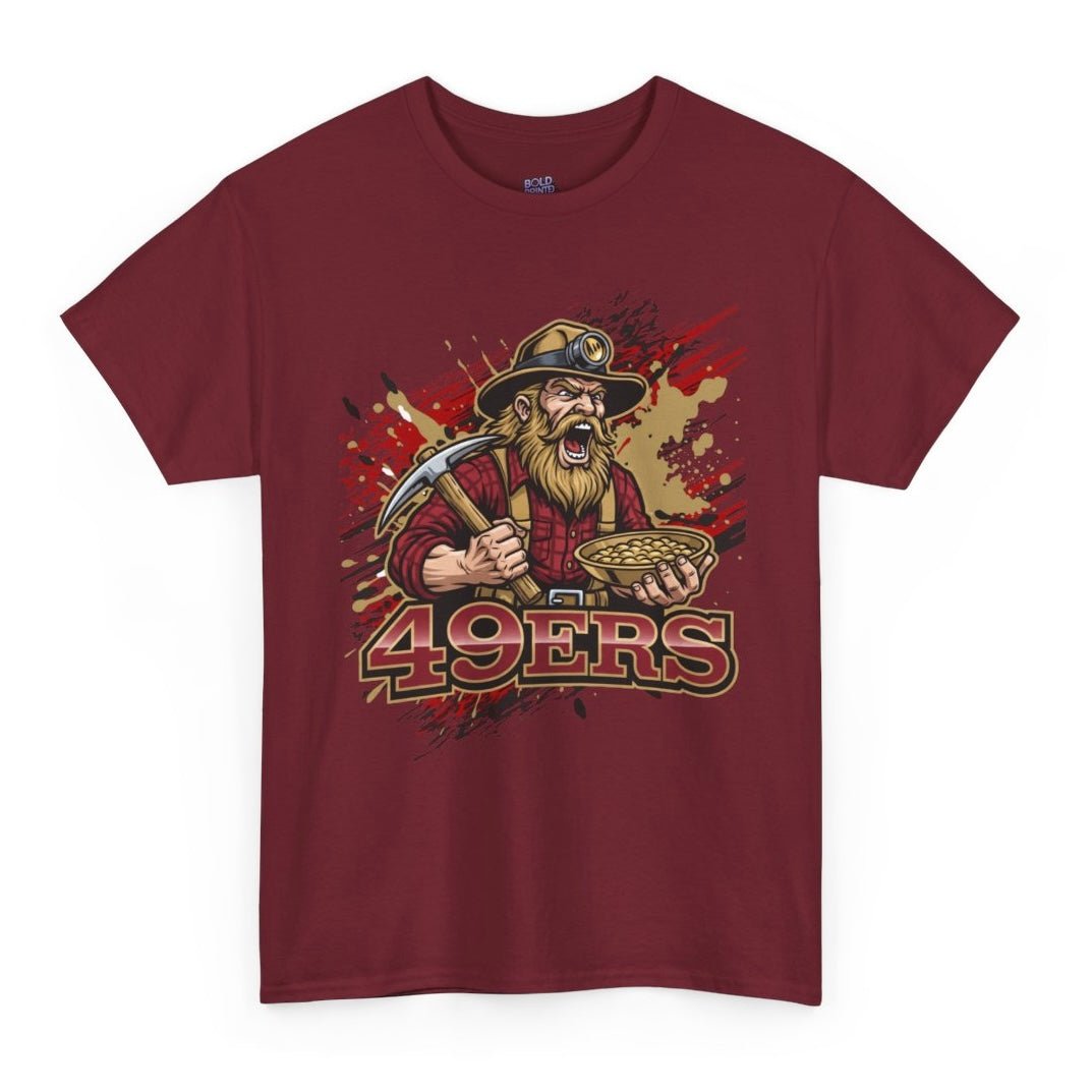 49ers Football Miner San Francisco Graphic T-Shirt - Bold Printed Tees
