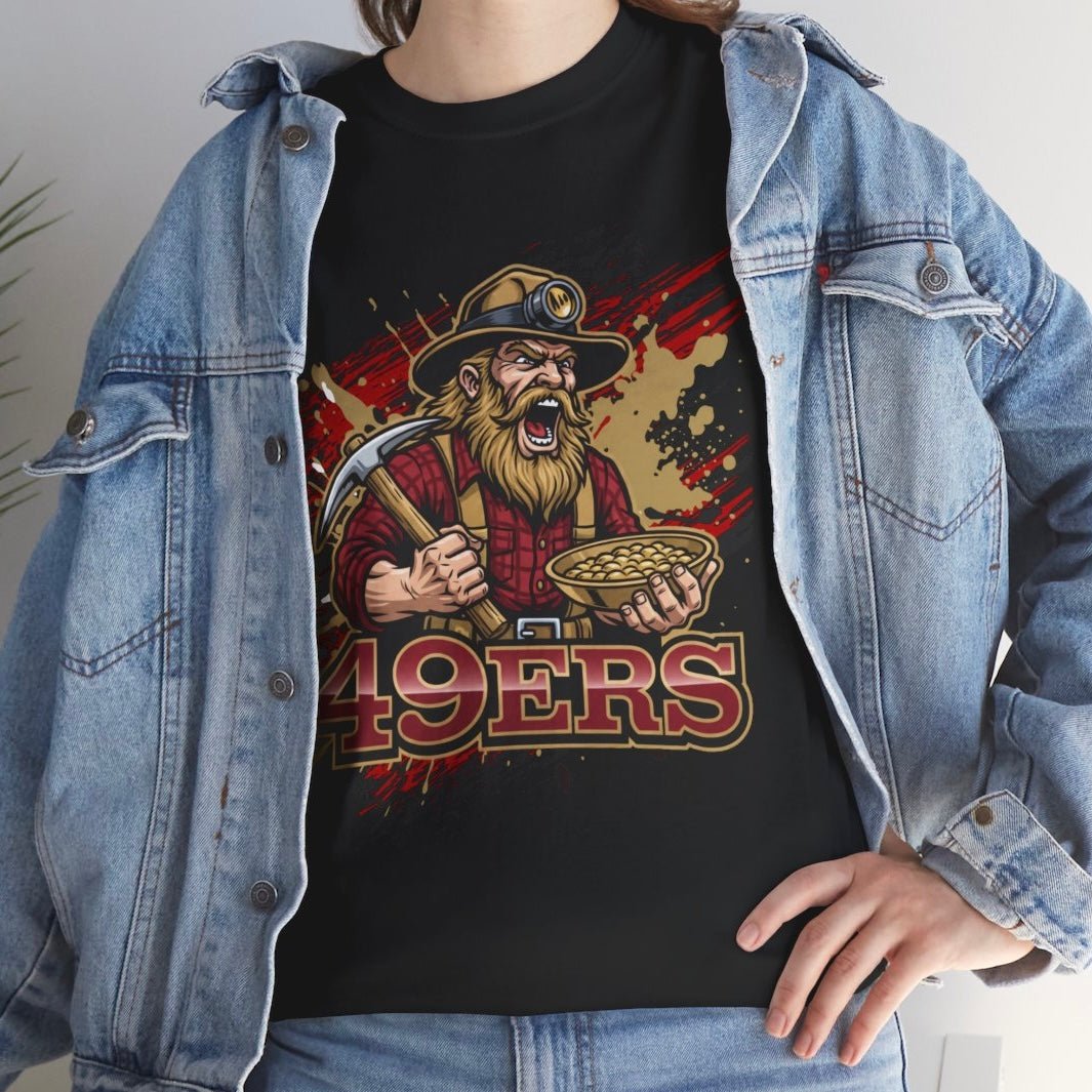 49ers Football Miner San Francisco Graphic T-Shirt - Bold Printed Tees