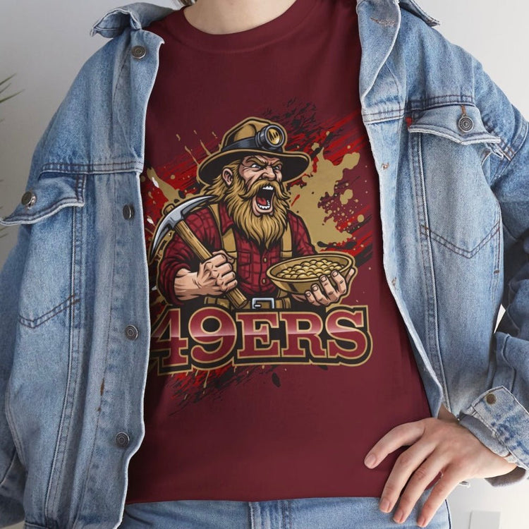 49ers Football Miner San Francisco Graphic T-Shirt - Bold Printed Tees
