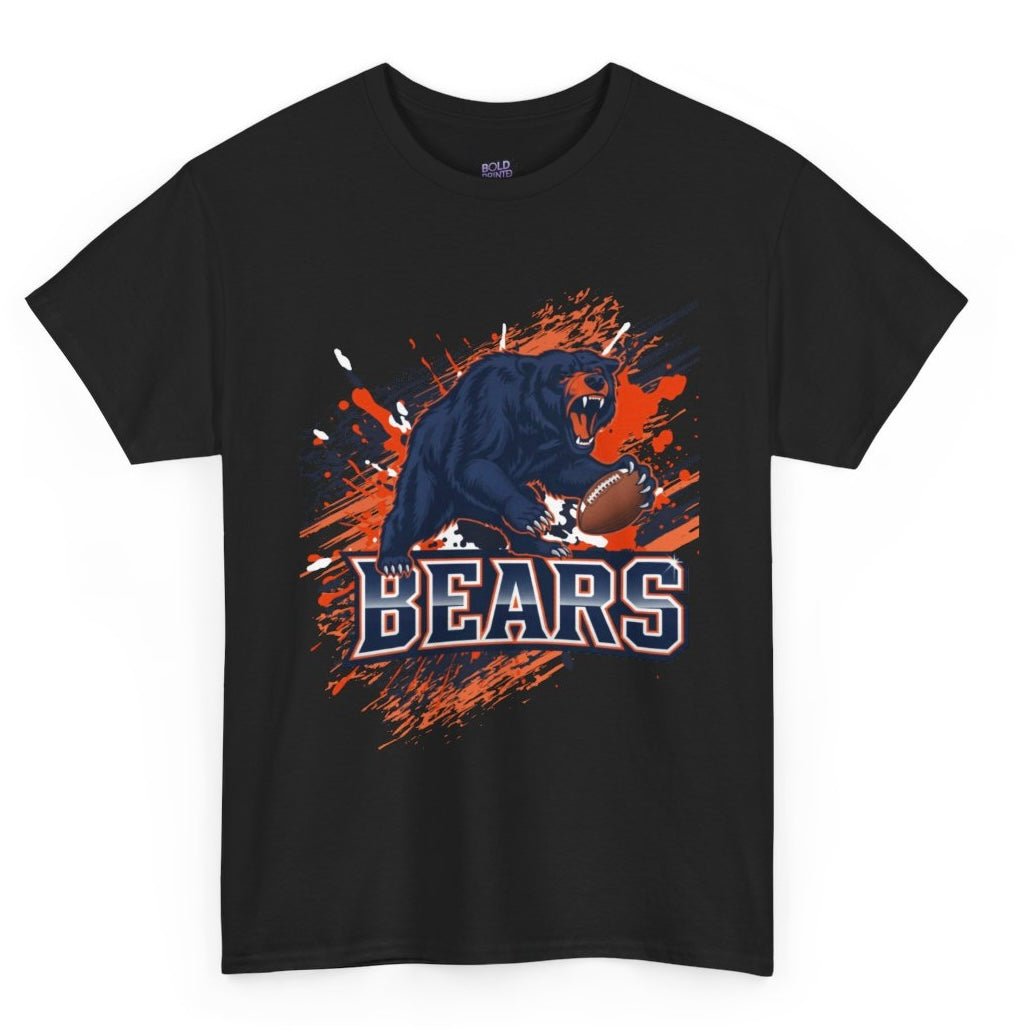 Bears Graphic Football Chicago Graphic T-Shirt - Bold Printed Tees