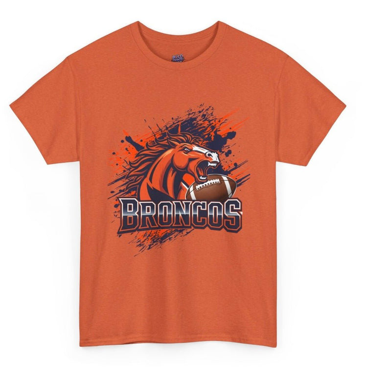 Broncos Football Sports Bronco Design Denver T-Shirt - Bold Printed Tees