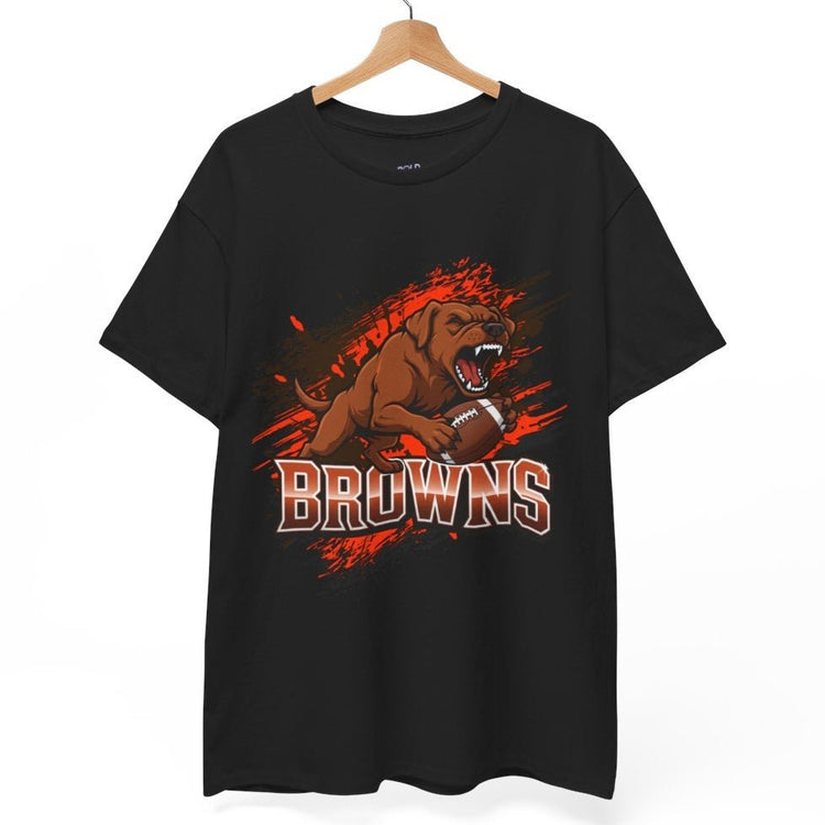 Browns Football Fierce Dog Cleveland T-Shirt - Bold Printed Tees