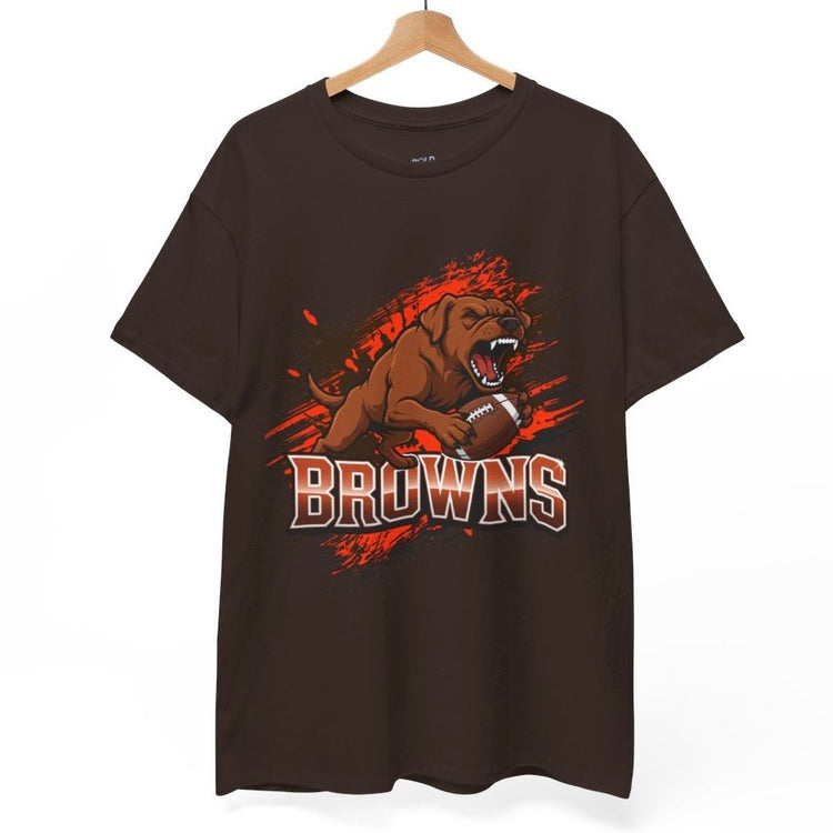 Browns Football Fierce Dog Cleveland T-Shirt - Bold Printed Tees