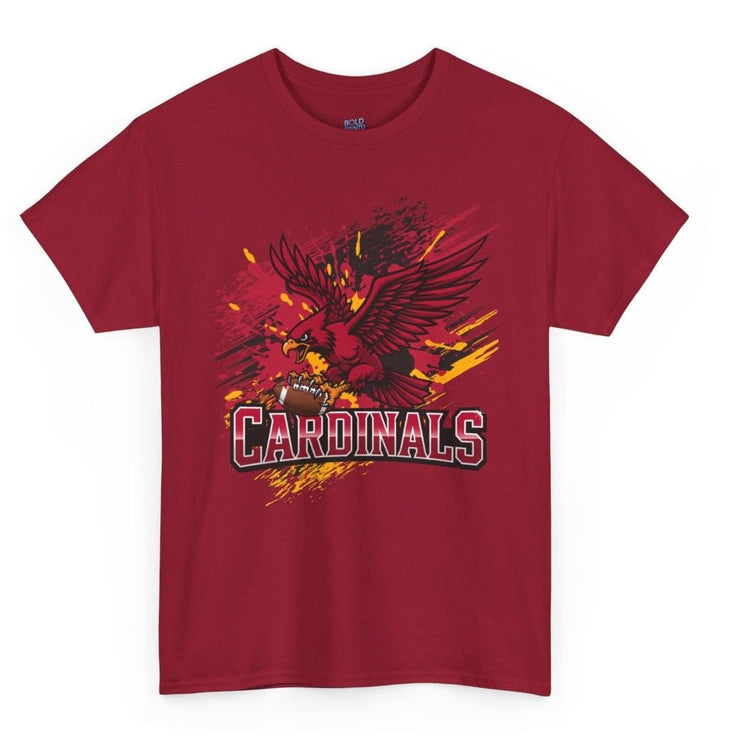 Cardinal Fierce Arizona Football Graphic Shirt - Bold Printed Tees