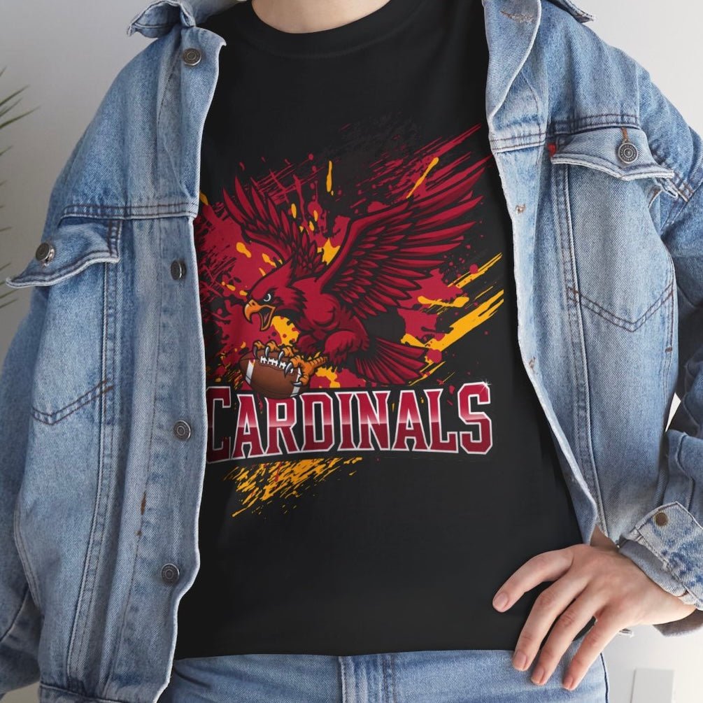 Cardinal Fierce Arizona Football Graphic Shirt - Bold Printed Tees