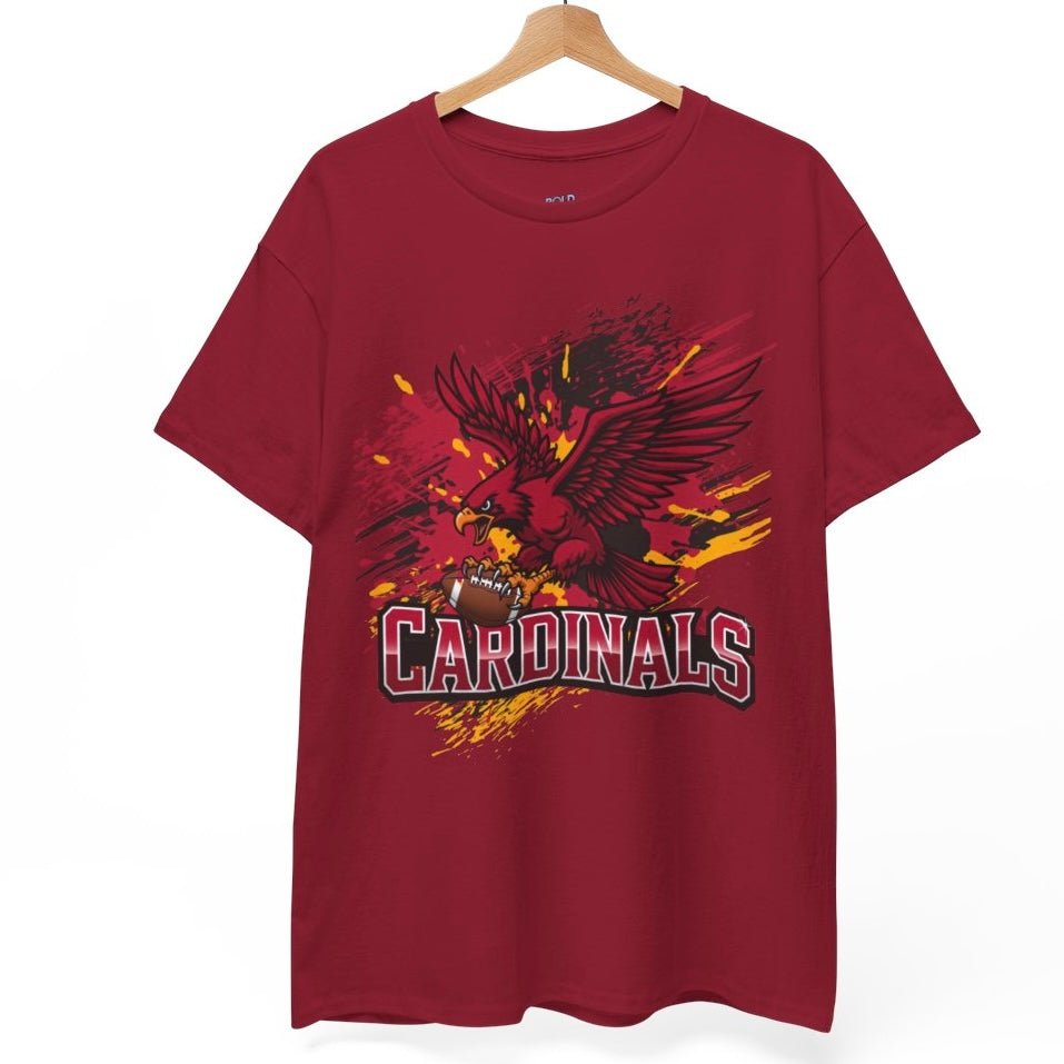 Cardinal Fierce Arizona Football Graphic Shirt - Bold Printed Tees