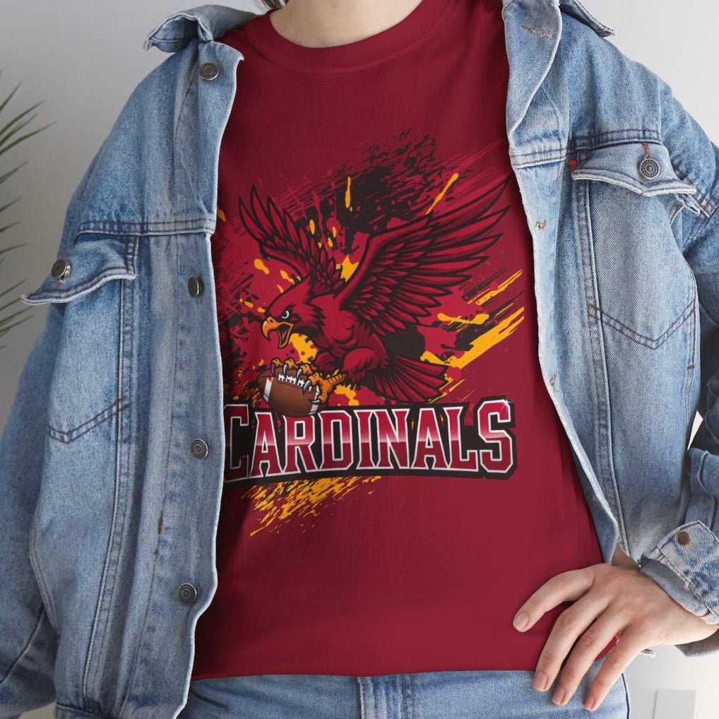 Cardinal Fierce Arizona Football Graphic Shirt - Bold Printed Tees