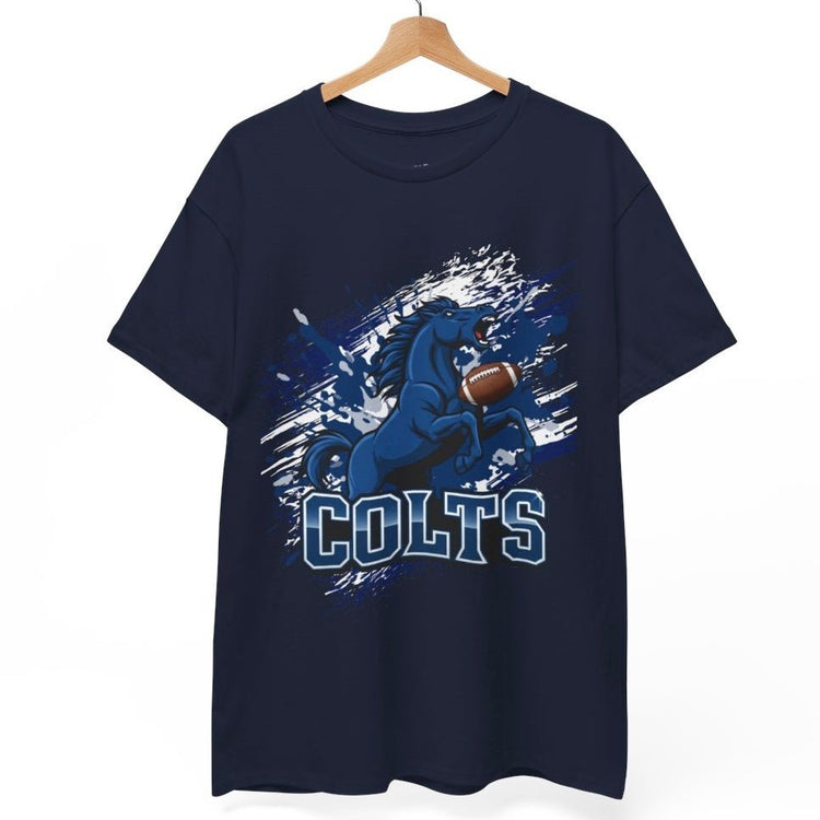 Colts Charging Horse Indy Football Graphic Shirt - Bold Printed Tees
