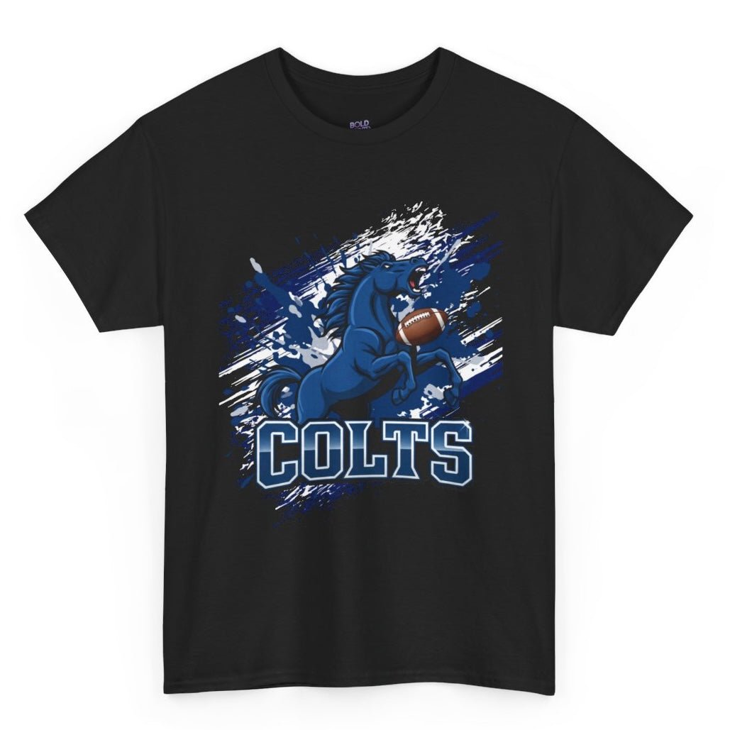 Colts Charging Horse Indy Football Graphic Shirt - Bold Printed Tees