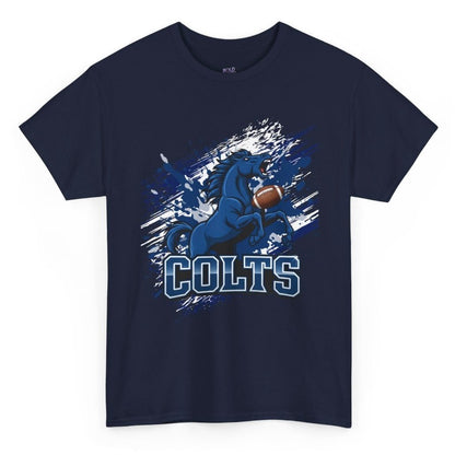 Colts Charging Horse Indy Football Graphic Shirt - Bold Printed Tees