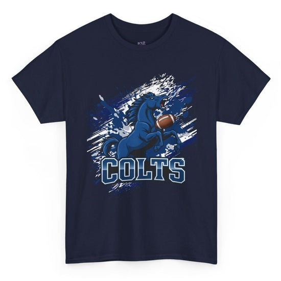 Colts Charging Horse Indy Football Graphic Shirt - Bold Printed Tees