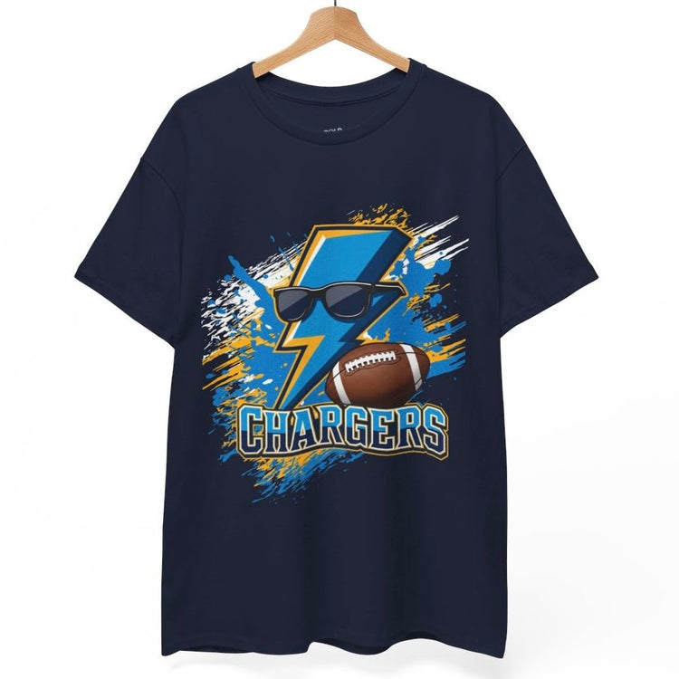 Chargers Football Lightning Bolt Design Los Angeles Shirt - Bold Printed Tees