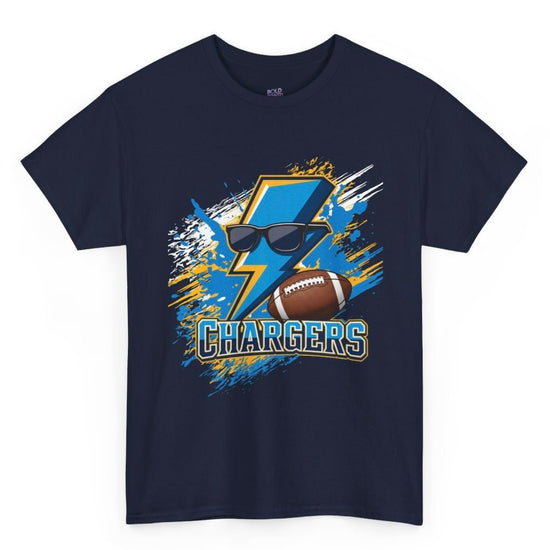 Chargers Football Lightning Bolt Design Los Angeles Shirt - Bold Printed Tees