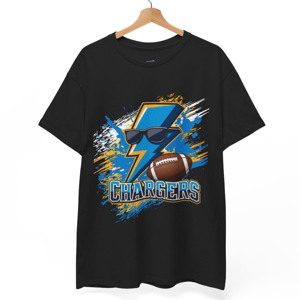 Chargers Football Lightning Bolt Design Los Angeles Shirt - Bold Printed Tees