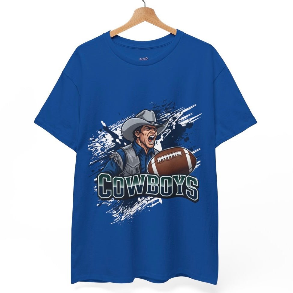 Cowboys Football Cowboy Design Dallas Graphic Shirt - Bold Printed Tees
