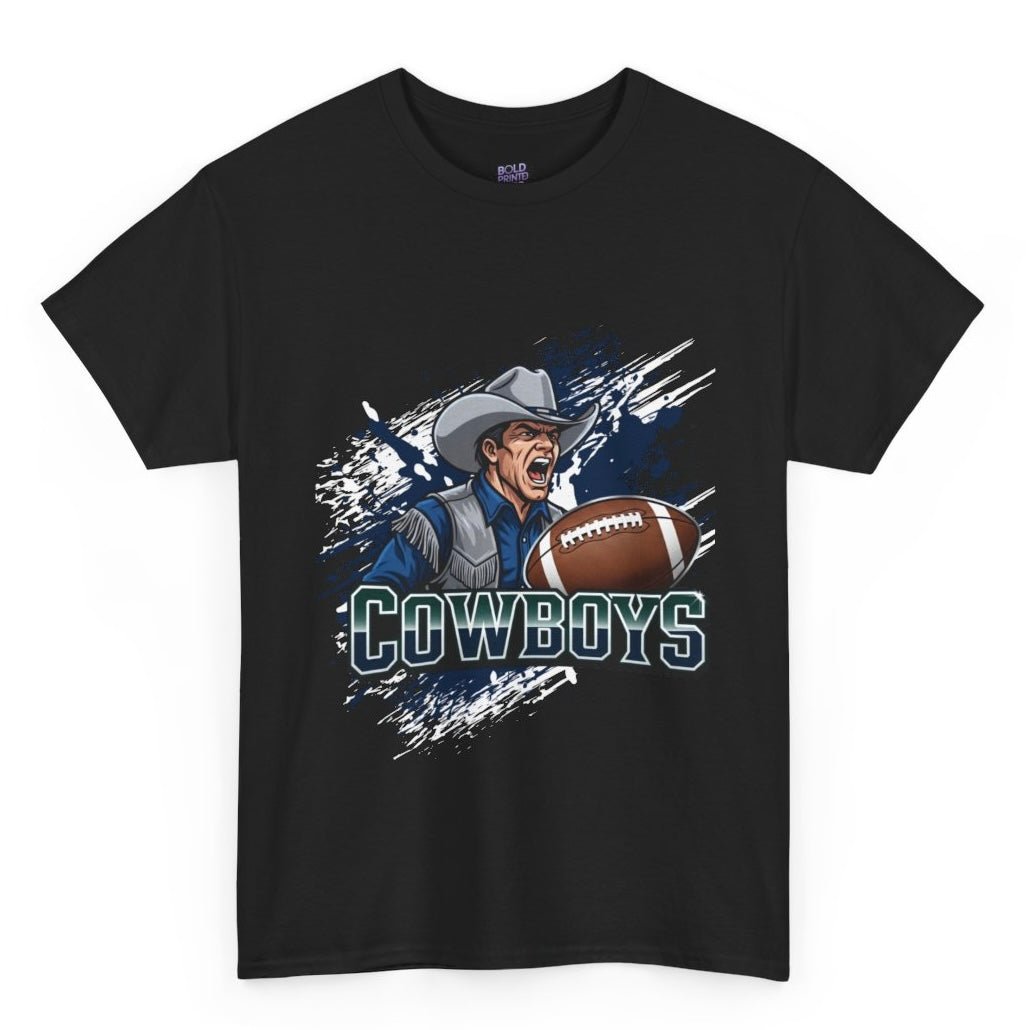 Cowboys Football Cowboy Design Dallas Graphic Shirt - Bold Printed Tees
