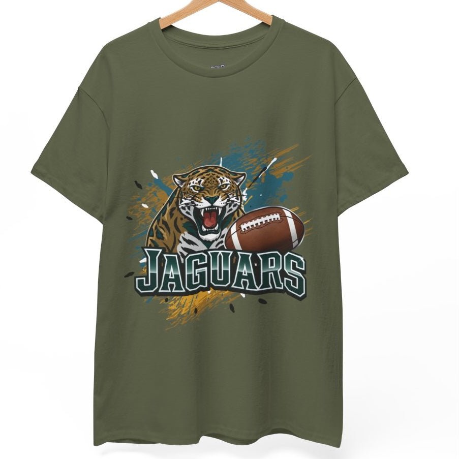 Jaguars Football Bold Jaguar Jacksonville Graphic Shirt - Bold Printed Tees