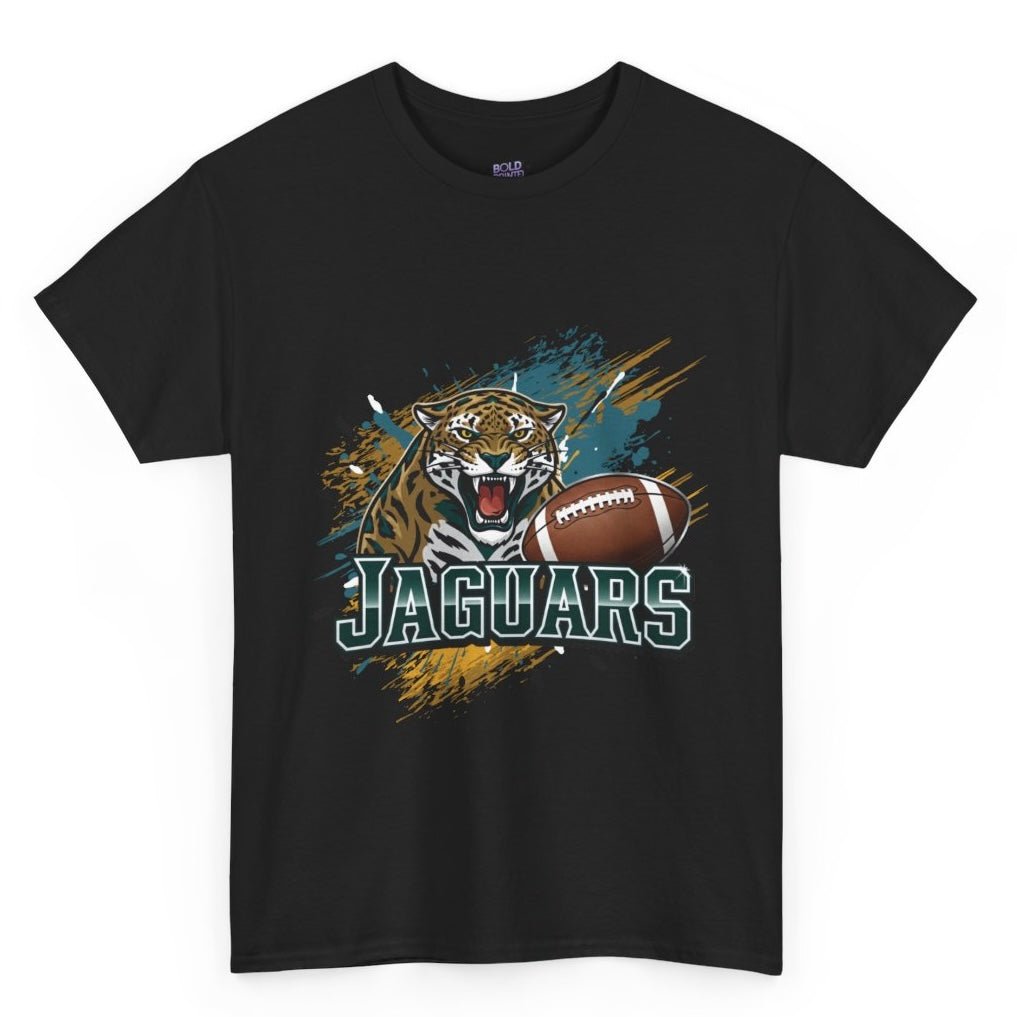 Jaguars Football Bold Jaguar Jacksonville Graphic Shirt - Bold Printed Tees