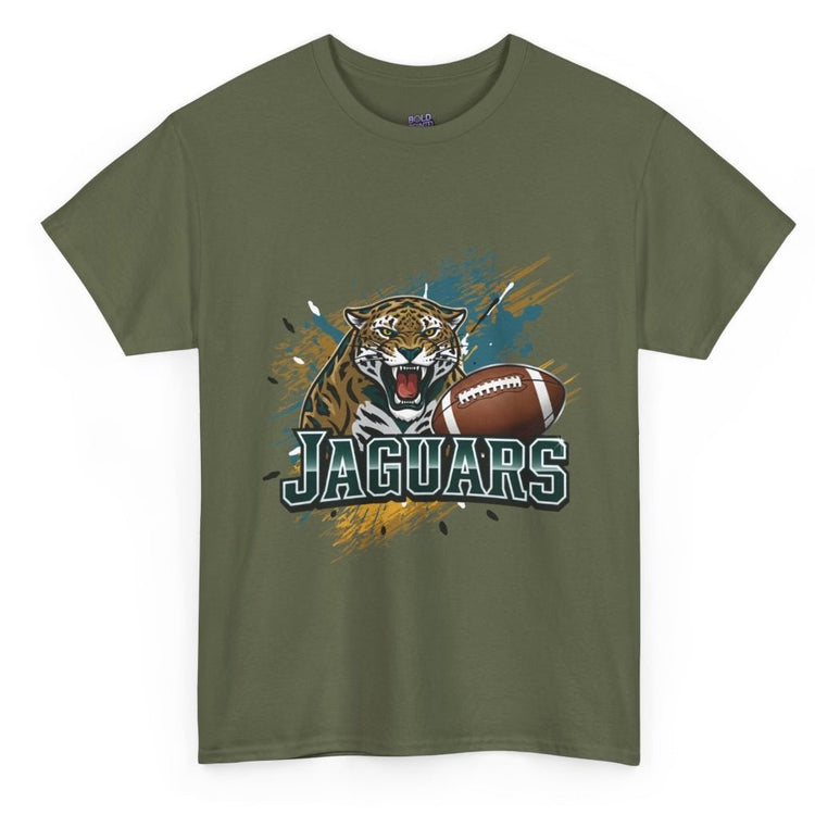 Jaguars Football Bold Jaguar Jacksonville Graphic Shirt - Bold Printed Tees