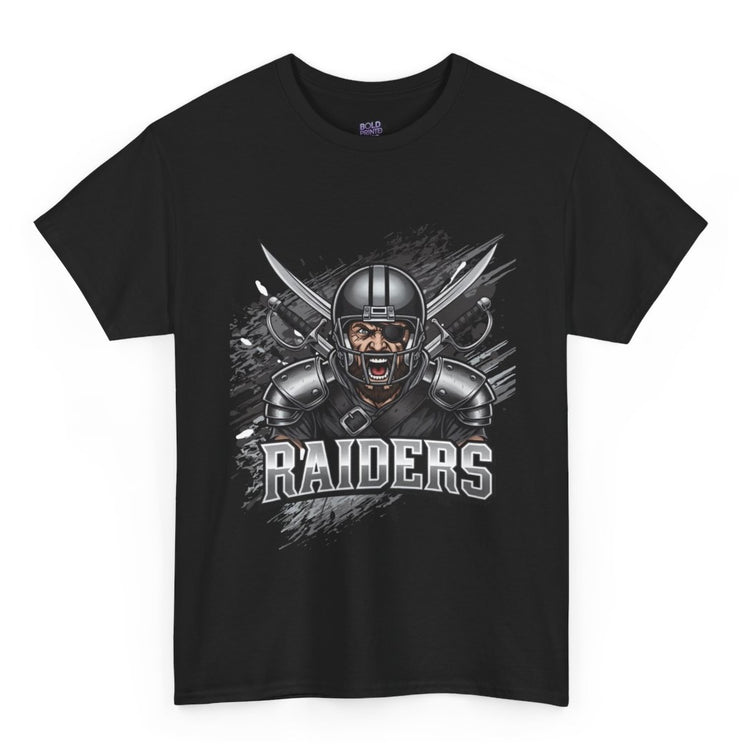 Raiders Football Warrior Las Vegas Graphic Shirt - Bold Printed Tees