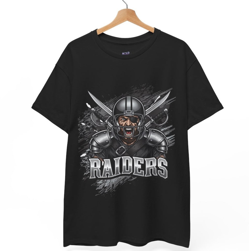 Raiders Football Warrior Las Vegas Graphic Shirt - Bold Printed Tees