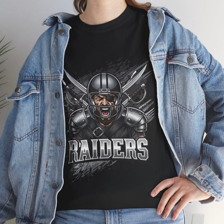 Raiders Football Warrior Las Vegas Graphic Shirt - Bold Printed Tees