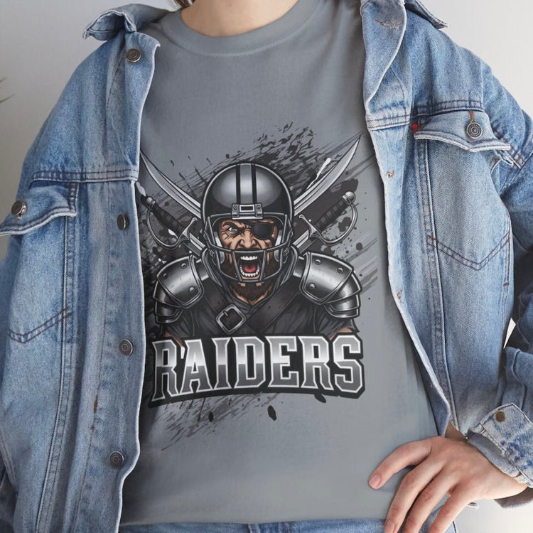 Raiders Football Warrior Las Vegas Graphic Shirt - Bold Printed Tees