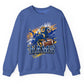 Rams Charging Ram Graphic Football Crewneck Sweatshirt - Bold Printed Tees